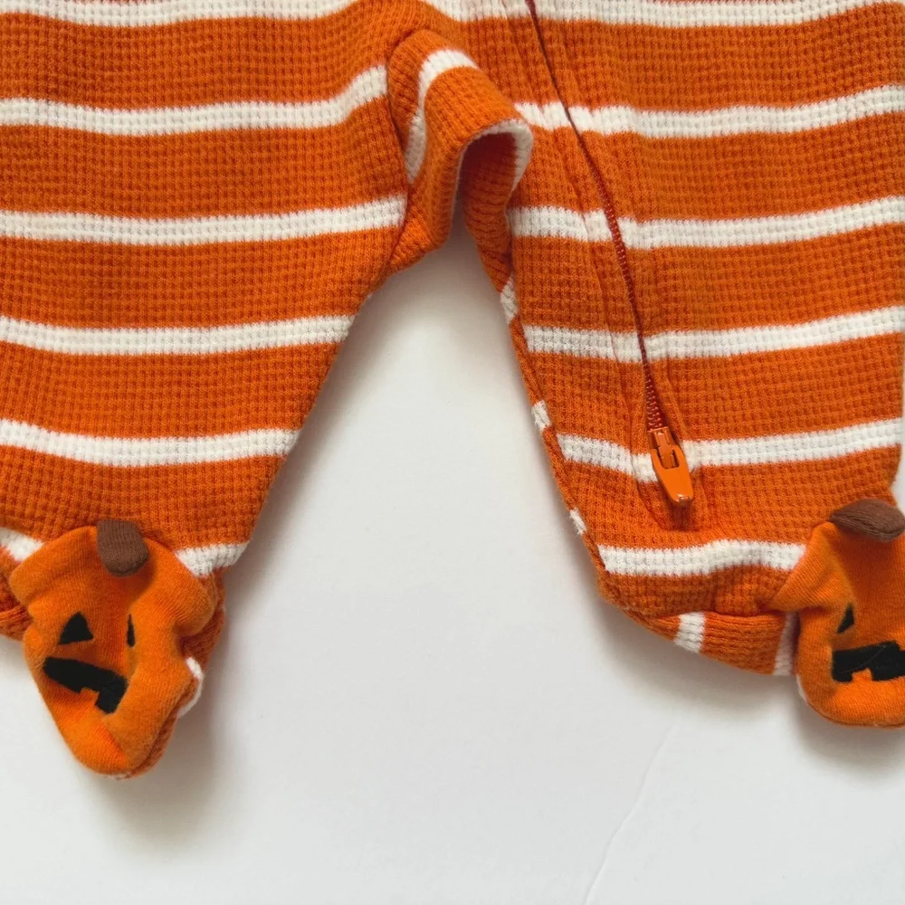 Carter's Halloween Pumpkin Footie Pajama Size Newborn